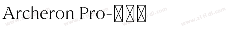 Archeron Pro字体转换